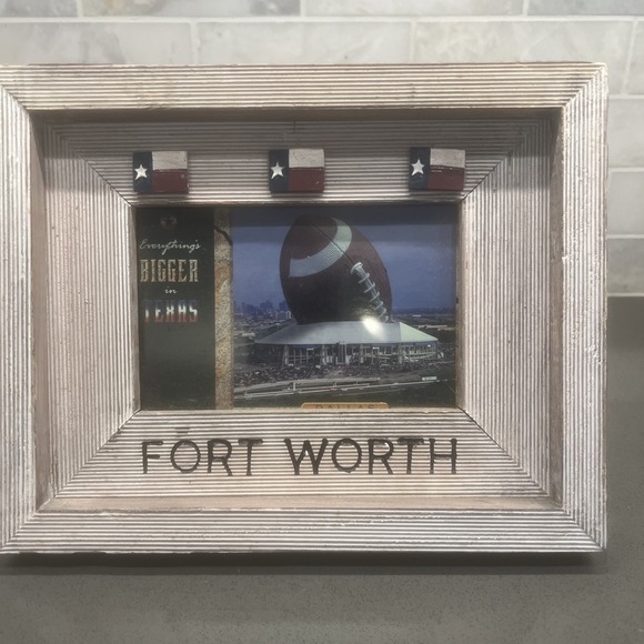 The Unbranded Brand Other - Texas Fort Worth Rustic Barn Wood Photo Picture Frame